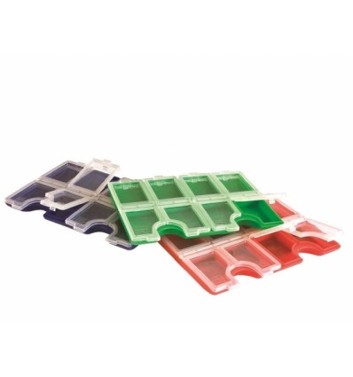 Cutii magnetice Preston Magnetic Hook Box 8 Comp (Red, Blue, Green)