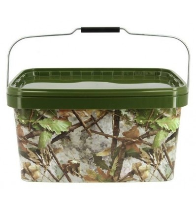 GALEATA CU MANER SI CAPAC NGT SQUARE BAIT BUCKET 12.5L