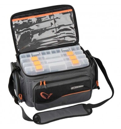 GEANTA SAVAGE GEAR SYSTEM BOX BAG L + 4 CUTII 24X47X30CM