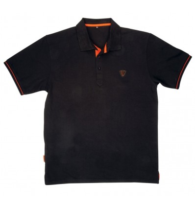 TRICOU FOX POLO SHIRT BLACK ORANGE