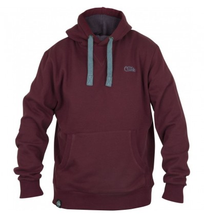 HANORAC FOX CHUNK RIBBED HOODY BURGUNDY