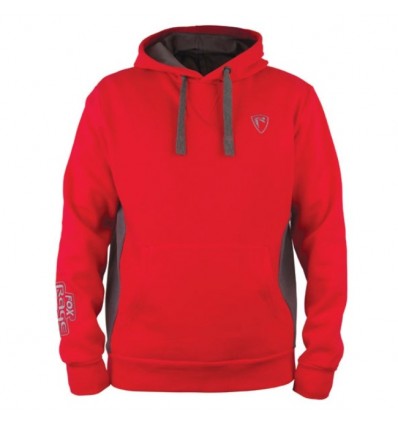 HANORAC FOX RAGE RIBBED HOODY RED-GREY