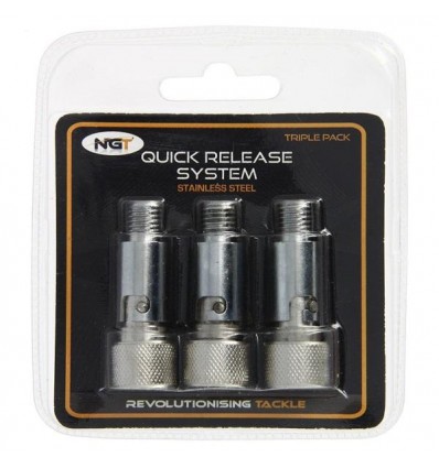 ADAPTOR QUICK RELEASE NGT DIN INOX 3 buc/set