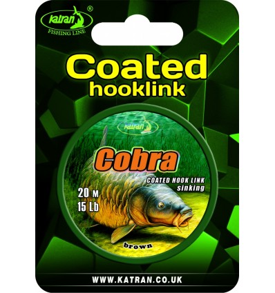 Fir Katran Coated Braided Hook Links Cobra 15lb 20m