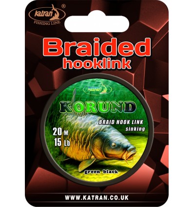 Fir Katran Braided Hook Links Korund 15lb 20m