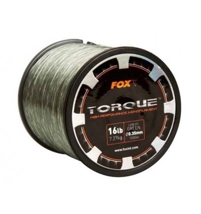 Fir Monofilament FOX Torque Carp Line Low Vis Green 1000m