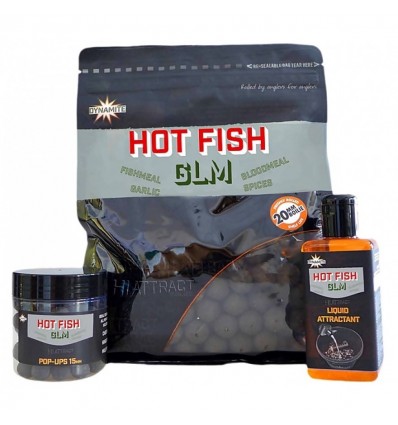 Boilies Dynamite Baits Hot Fish & Glm 1kg