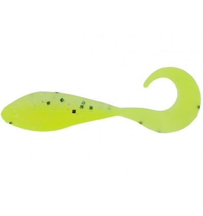 Bass Assassin Curly Shad 5cm Limetreuse Ghost