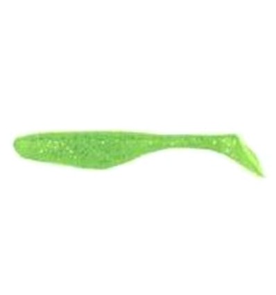 Bass Assassin Turbo Shad 10cm Chartreuse Silver Glitter