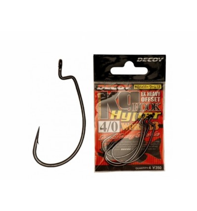 Carlige Decoy Kig Hook Worm 17 Black Nickel