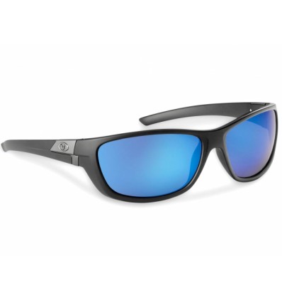 Ochelari Flying Fisherman Bahia Matte Black Smoke Blue Mirror