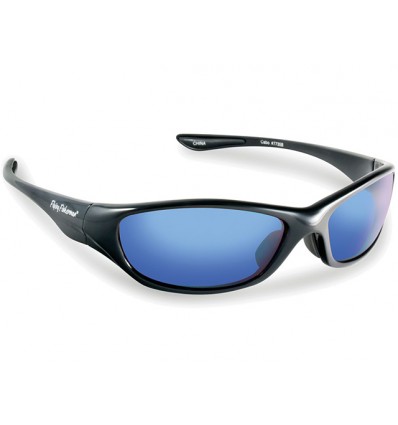 Ochelari Flying Fisherman Cobo Black Smoke Blue Mirror Sunglasses