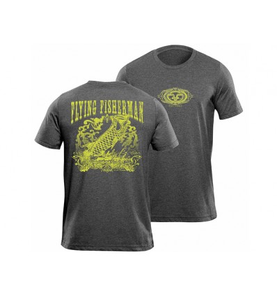 Flying Fisherman Tarpon Outlaw Deep Heather Tee