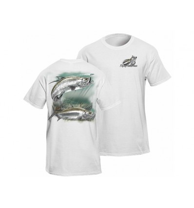 Flying Fisherman Tarpon White Tee