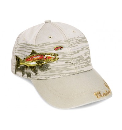 Flying Fisherman Rainbow Trout Stone Cap