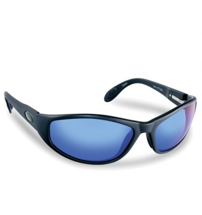 Flying Fisherman Viper Black Smoke Blue Mirror Sunglasses