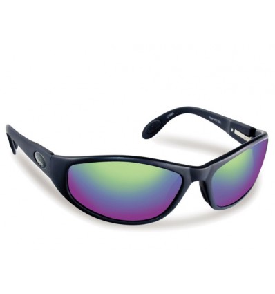 Flying Fisherman Viper Black Amber Green Mirror Sunglasses