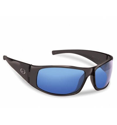 Flying Fisherman Magnum Black Smoke Blue Mirror Sunglasses