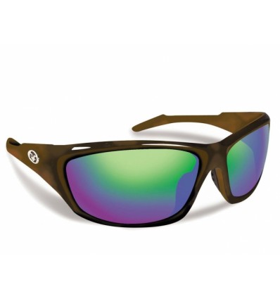 Flying Fisherman St. Croix Tortoise Amber Green Sunglasses