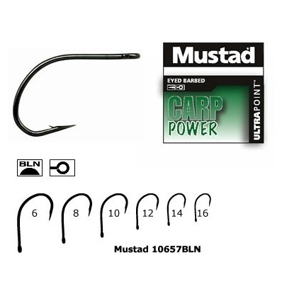 Carlige Mustad Bln Pentru Crap 10buc/plic