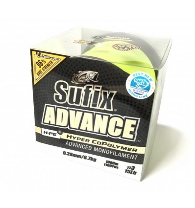 Fir monofilament Sufix ADVANCE 1000M Yellow