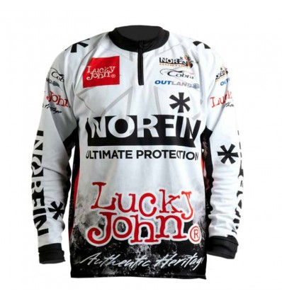 Bluza Lucky John/Norfin Pro Team, Alb