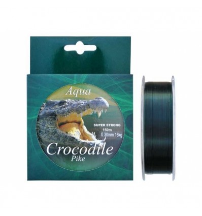 Fir monofilament Aqua Crocodile Pike 150m verde inchis Baracuda