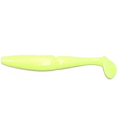 Shad Gambler EZ 20cm White Chartreuse Tail 4buc