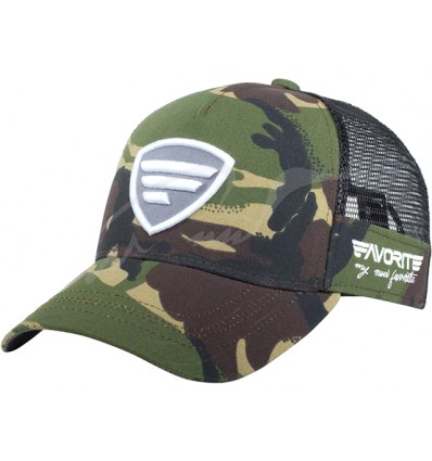 Sapca Favorite Mesh Cap Camo White Grey Logo