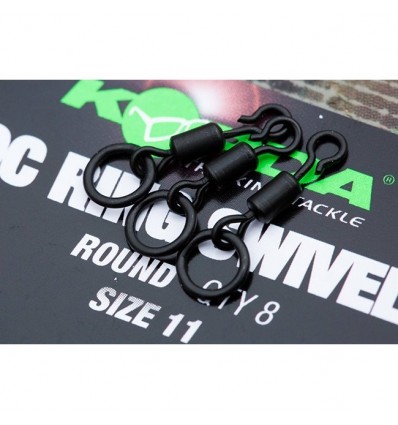 Vartej Rapid Cu Anou Korda Quick Change Ring Swivel Round Nr.11 8buc/plic