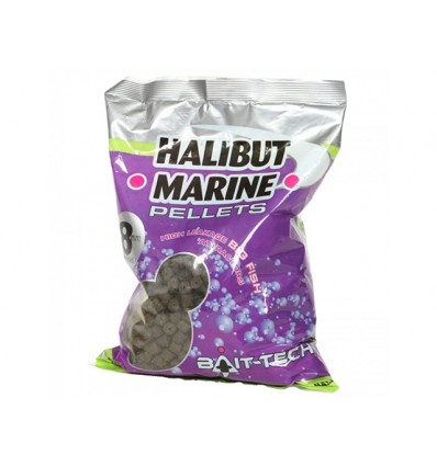 Pelete Bait-Tech Halibut Marine Pellets Pre-Drilled 700g