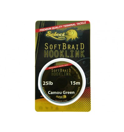 Fir textil Select Baits Soft Braid Hooklink 25lbs 15m