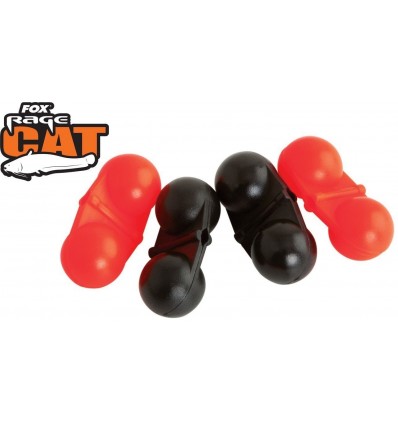 Bilute Fox Rage Cat Rig Rattles (red/black) 4buc/plic