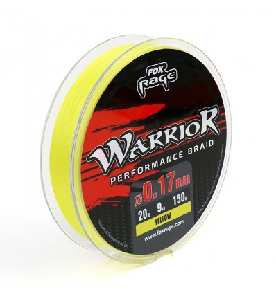 Fir textil Fox Rage Warrior Performance Braid 150m Yellow