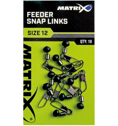 Vartej Cu Margea Culisanta Si Agrafa Matrix Feeder Bead Snap Links 10buc/plic