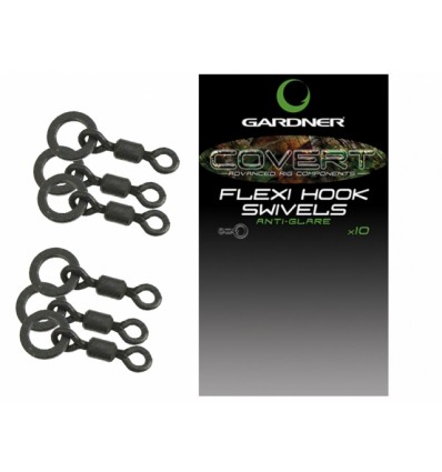 Vartejuri Gardner Covert Flexi Hook Swivels 10buc