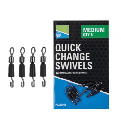 Vartejuri Preston Quick Change Swivels 8buc