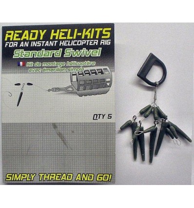 Kit conector Korum Ready Heli-Kits Standard Swivel 5buc