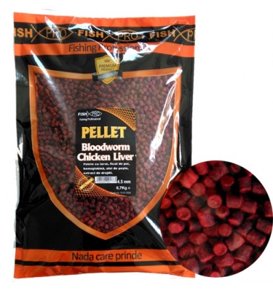 Fish Pro Pelete Bloodworm Chicken Liver 4.5mm 700g