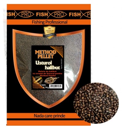 Fish Pro Pelete Method Feed Usturoi-Halibut 2mm 700g