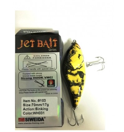 Vobler Siweida Jet Bait 9103-wh031 70mm 17gr