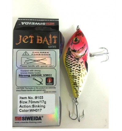 Vobler Siweida Jet Bait 9103-wh017 70mm 17gr