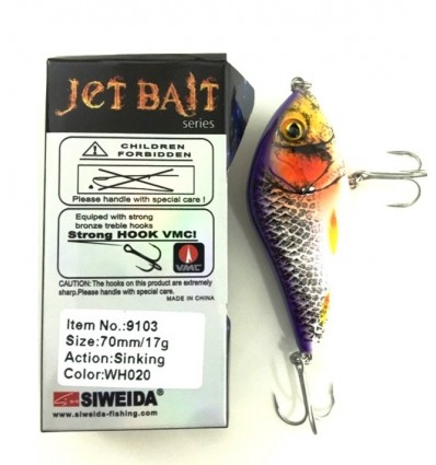 Vobler Siweida Jet Bait 9103-wh020 70mm 17gr