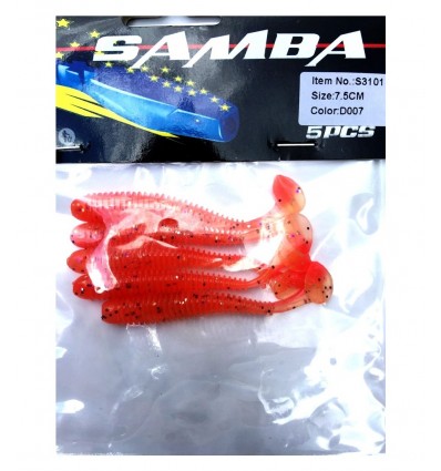 Twister Siweida Samba New 5buc/plic S3102-k066 7cm