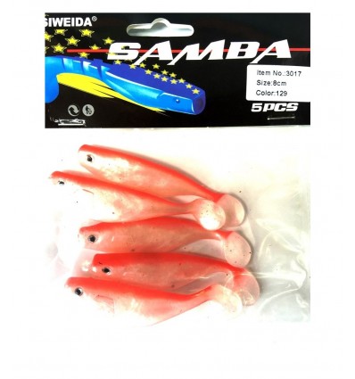 Twister Siweida Samba New 5buc/plic S3101-d007 7.5cm