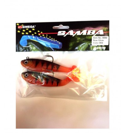 Twister Echipat Siweida Samba 065 8cm 4buc/plic