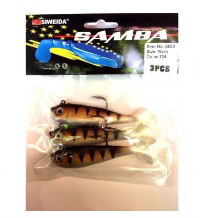 Twister Echipat Siweida Samba 141 8cm 4buc/plic