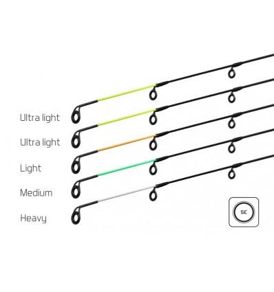 Vârf UL Delphin MAGMA LIGHT FEEDER galben fluo