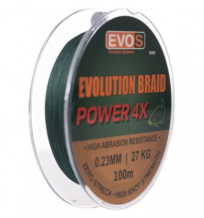 Fir Textil Evos Evolution Braid Power 4x Verde 100m