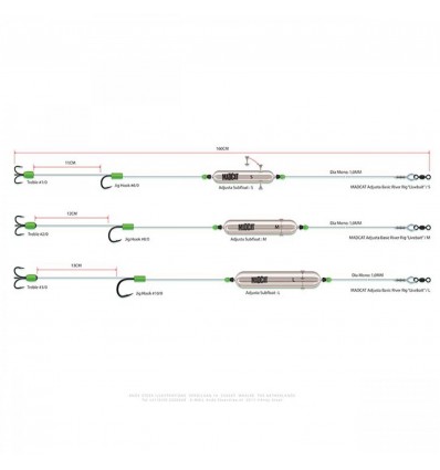 Rig Somn Madcat 6/0 Adjusta Basic River Rigs Live Bait S